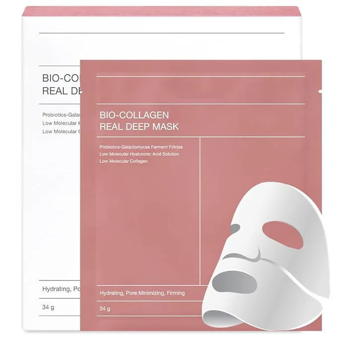 Private label  Collagen Face Mask Korean Skincare Deep Collagen Anti-Wrinkle Overnight Sleeping Lifting Facial Sheet Masks