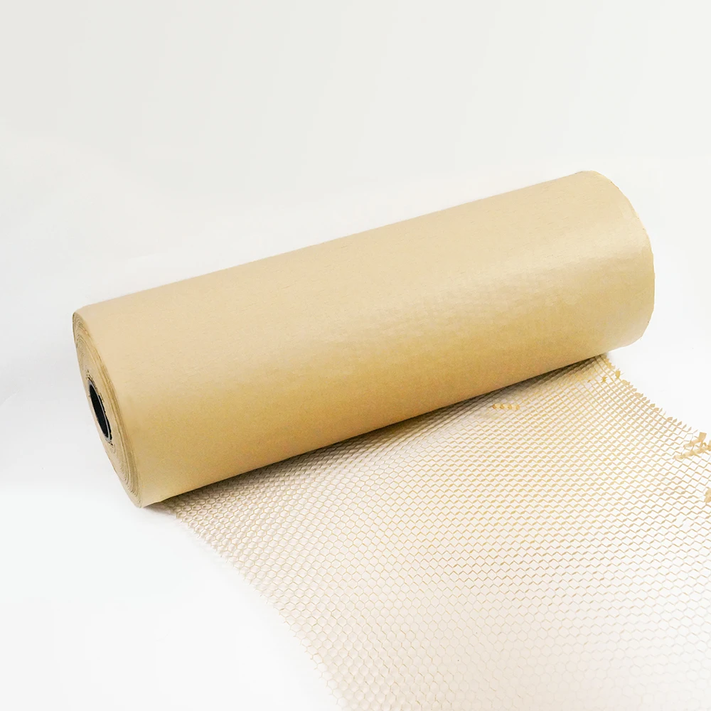 New eco packaging materials high strength kraft honeycomb void fill paper for wrapping