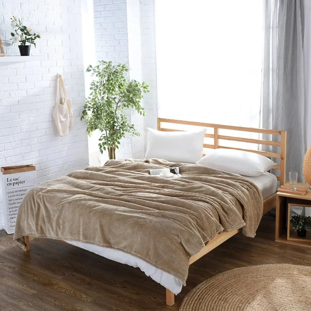 
100% polyester Hot Sale Super Soft Portable flannel blanket 