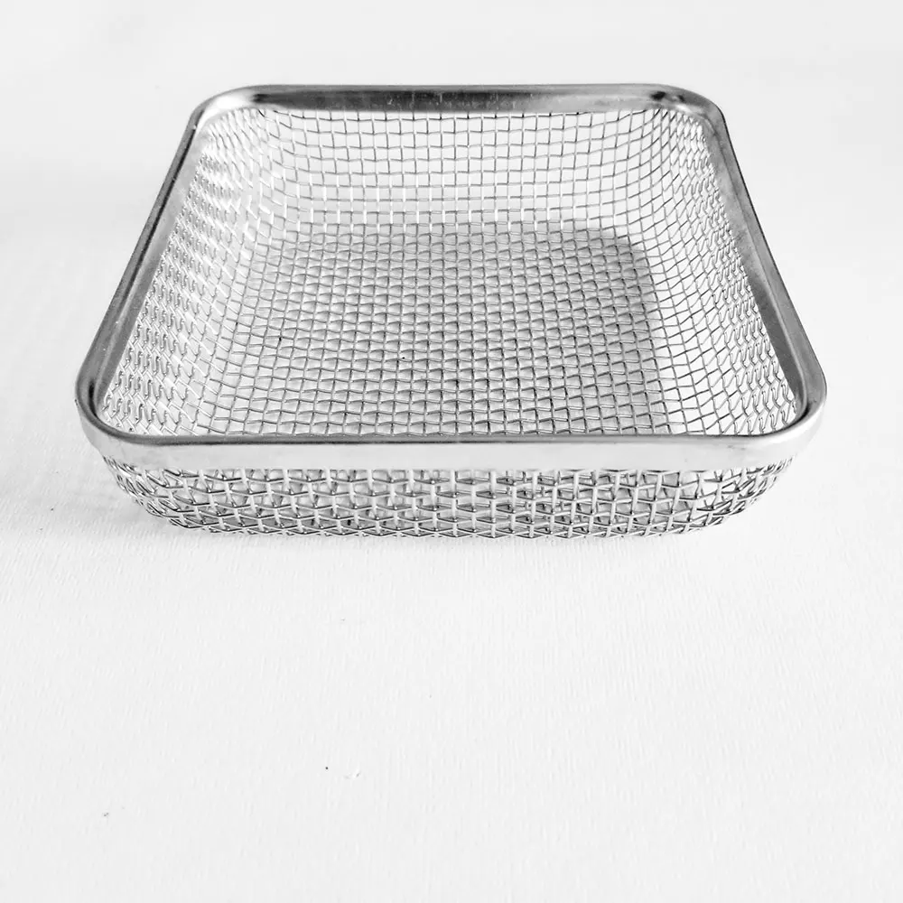 Stainless Wire Mesh Basket Fry Basket with Handles Real Factory in China