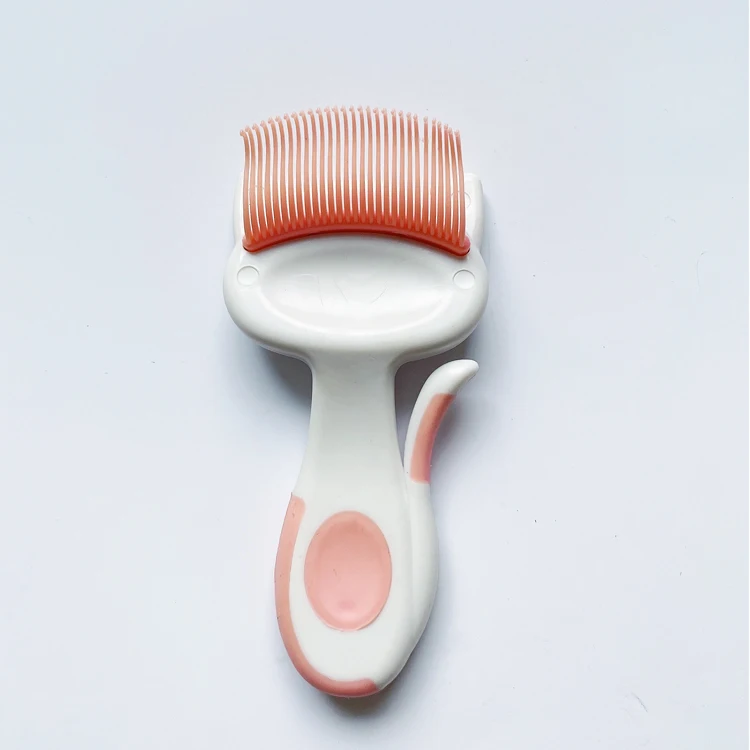 Pet Supplies Cartoon Cute Cat Cleaning Comb Small Plastic Massage Hair Brush for Kitty Grooming Tool