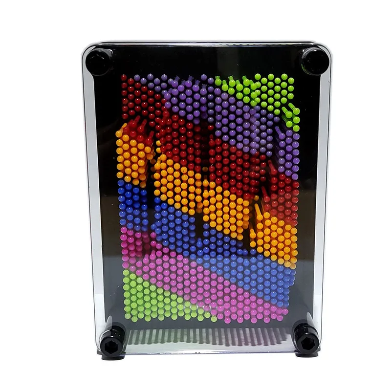 Unique Plastic Pin Art Board for Kids Innovative Boundless Creativity for Children Rainbow 3D Pin Art Toy