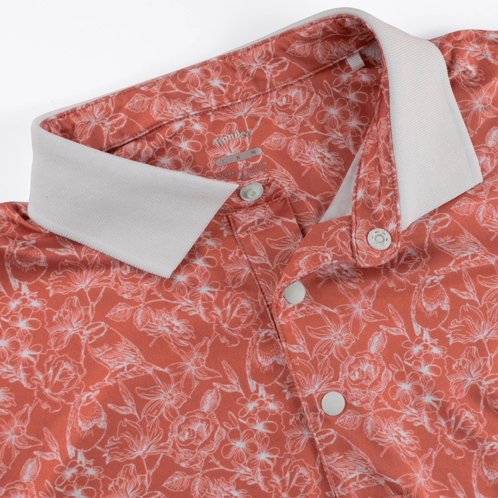 The best quality golf polo shirt polyester spandex Quick Dry sublimation polo shirts  from Vietnamese Verified Manufacture