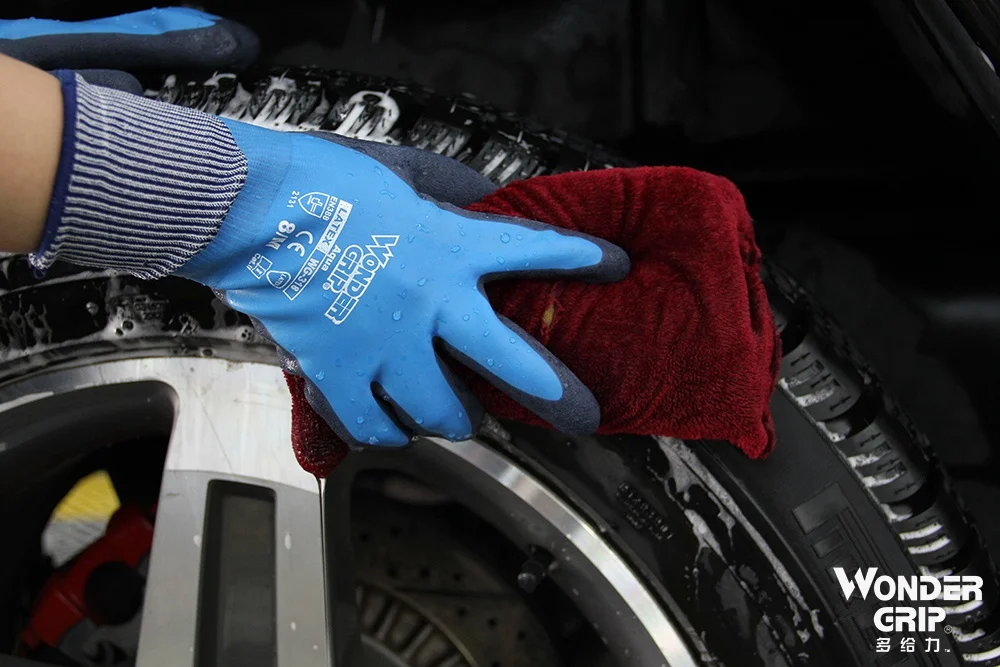 
Wonder Grip 318 Safety Work Gloves Fully Dipped Waterproof Oilproof Latex Gloves 
