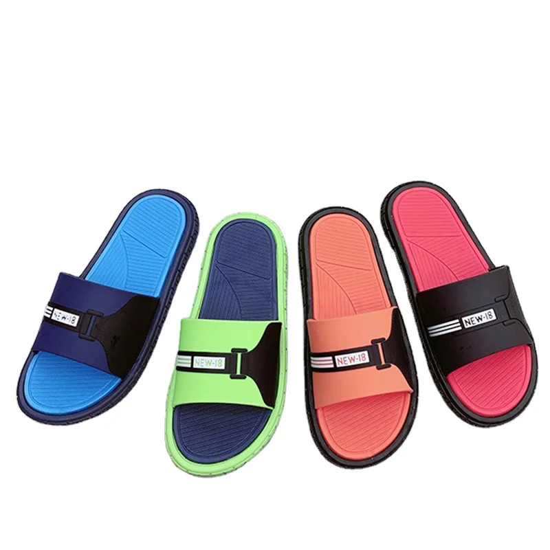 Manufacture mens quality slippers home multi-style slide slippers anti-slip man slipper pvc sole