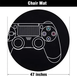 2022 New Design Full Color Custom Size Chair Mat Rubber Floor Mats Waterproof Computer Gaming Carpet Hardwood Chair Mat