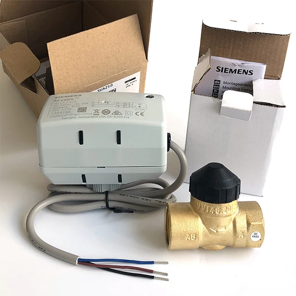 siemens Actuator SUA21 for VXI46 VVI46 2-port/3-port zone valve internally threaded PN16 DN15 kvs 2.15
