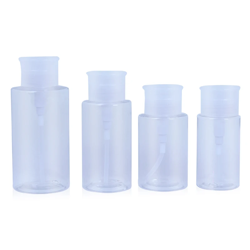Hot Sale PET Plastic Bottle With Press Pump Cleansing Water Toner Bottle Cosmetic Container