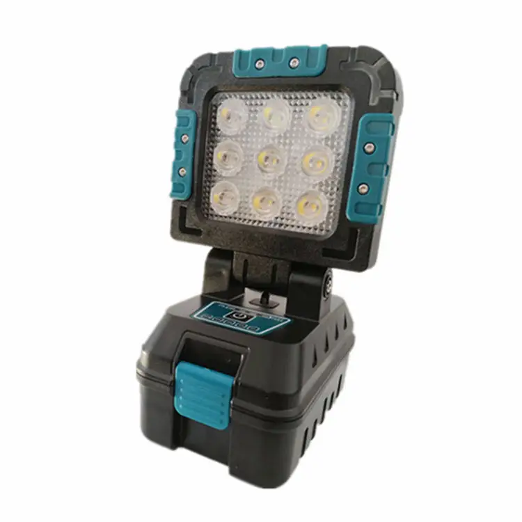 2500 Lumens 9x3W 27W Rechargeable Makita Working Light 18V With Handle Tripod Mounted Magnetic IP65 Mechanics Outdoor Site DIY