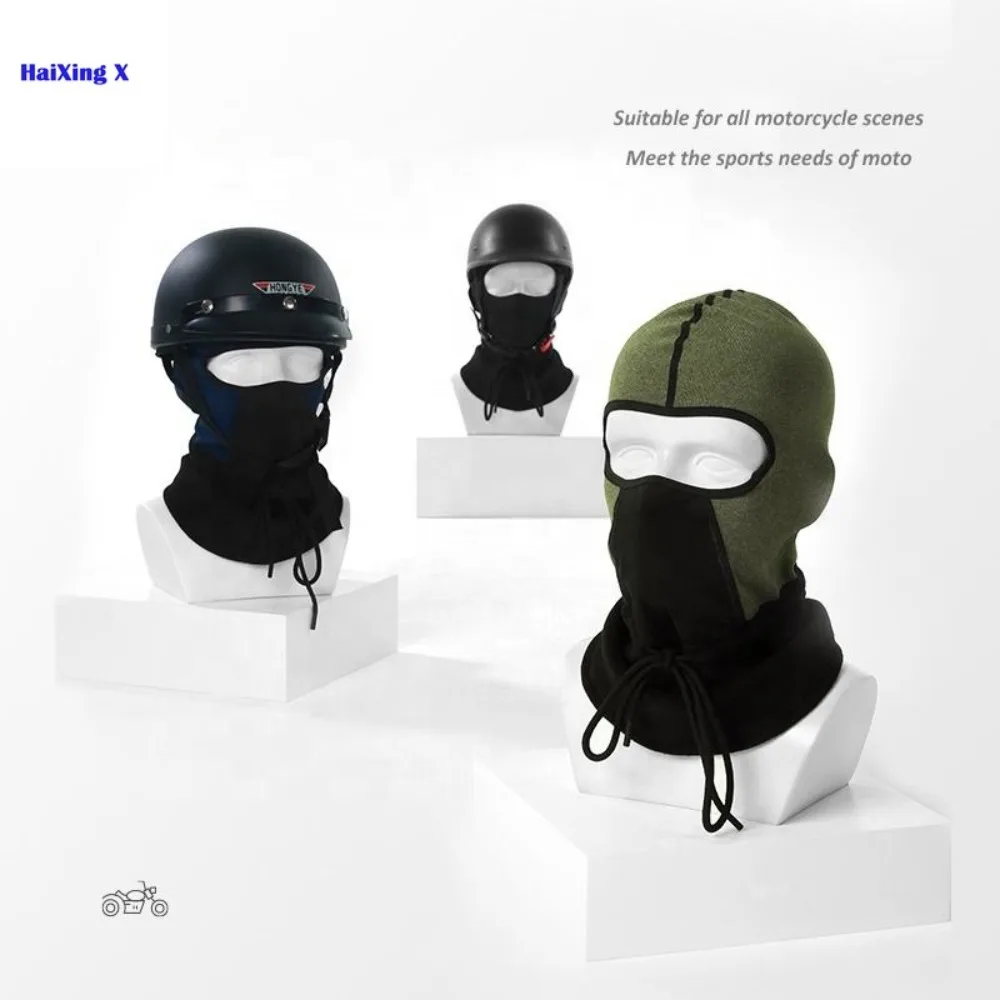 Winter outdoor bike full cover Custom motorcycle Polar warm wool balaclava skull cap helmet lined with motorcycle mask