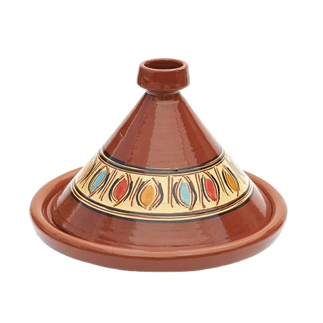 Wholesale custom direct factory  ceramic moroccan cookware terracotta glazed tagine terracotta tagine