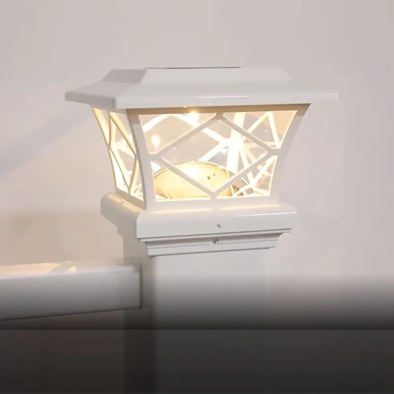 5x5 Wholesale Led Water-resistant Solar Powered Pillar Pole Lights Outdoor Wooden Pillar Light