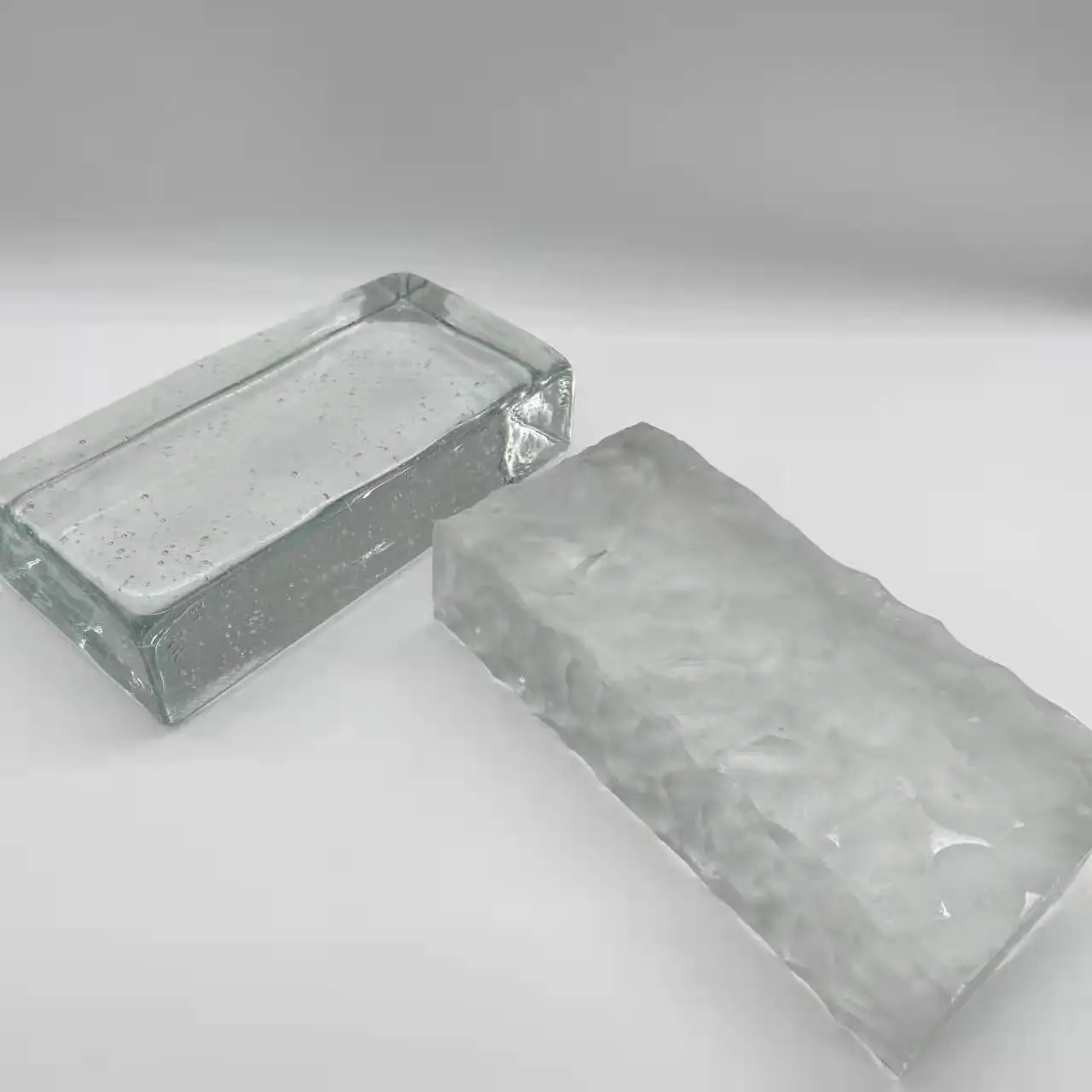 Factory Direct Clear Home Decoration Transparent Super White Crystal Rectangle Soild Tempered Toughened Glass Brick