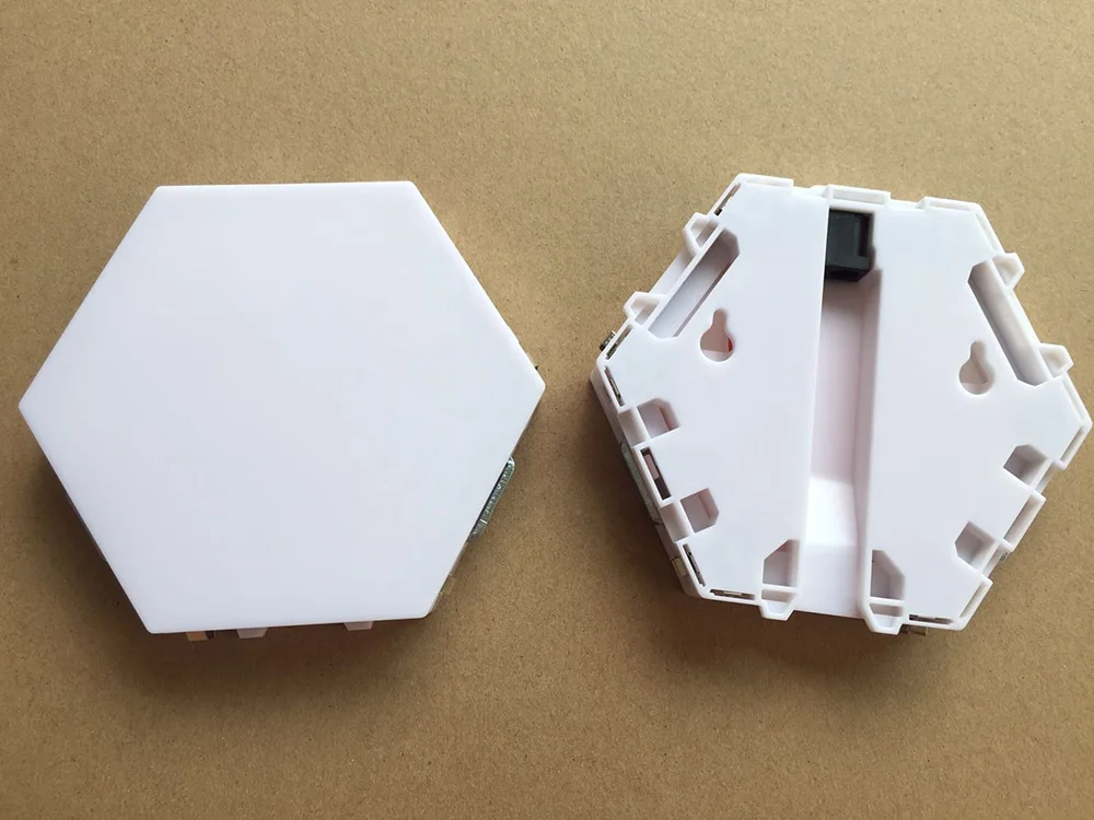 Amazon 6PCS/SET DIY Honeycomb LED Quantum Light Touch Night Lamp Modular Hexagonal Wall lamp