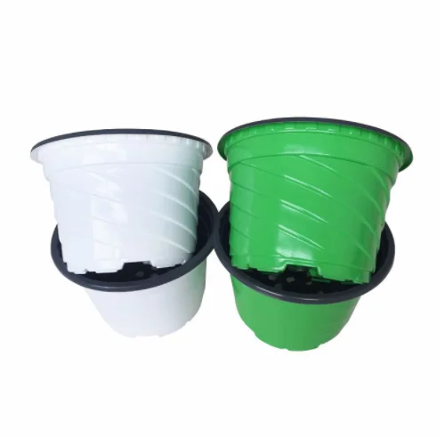 Plastic Hanging Planter for Indoor Plants, Hanging Flower Plant Pots, Round Hanging Pots