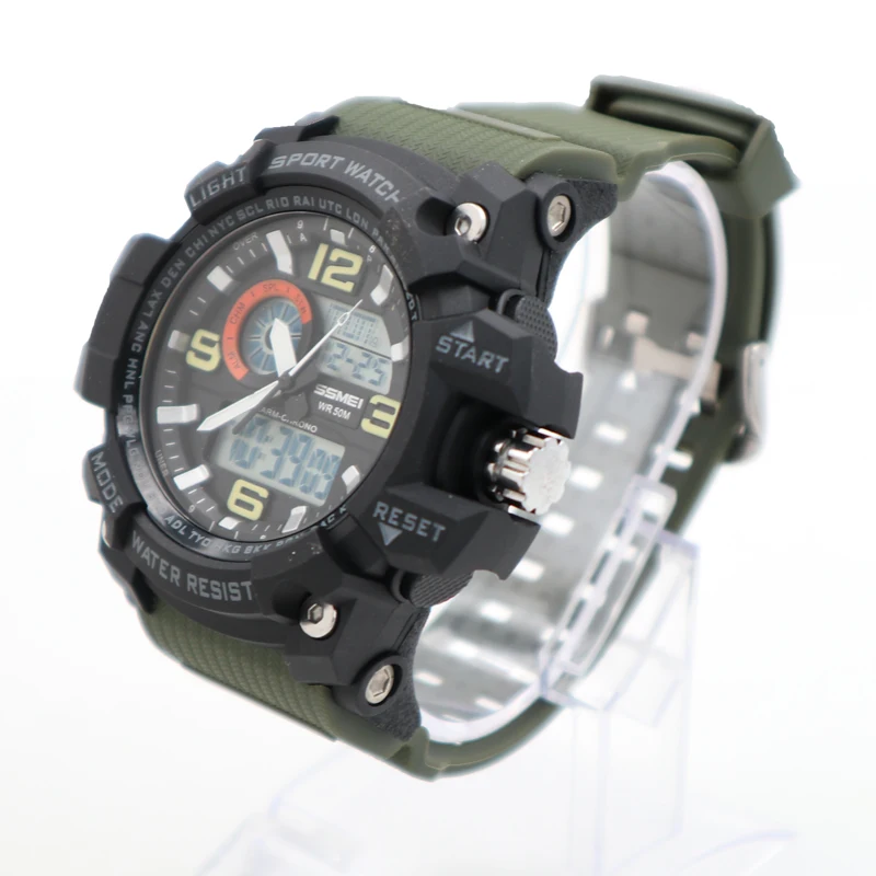 Free watch samples Latest watches for men watches wholesale sports dual time zones alarm clock