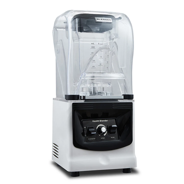 Hotel Shop Food Processor Heavy Duty Commercial Blender with Soundprood for Smoothie