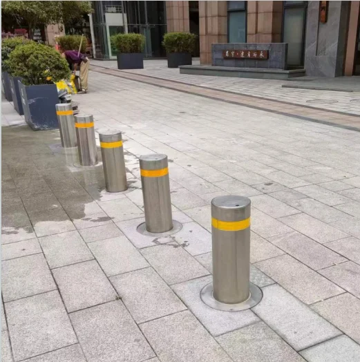 Stainless steel hydraulic automatic lifting column electric road pile anti-collision column school  control telescopic barricade