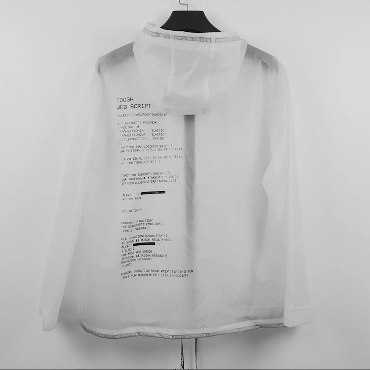 Fashion cycling motorcycle hiking rain coat for men transparent TPU outdoor rain jacket waterproof