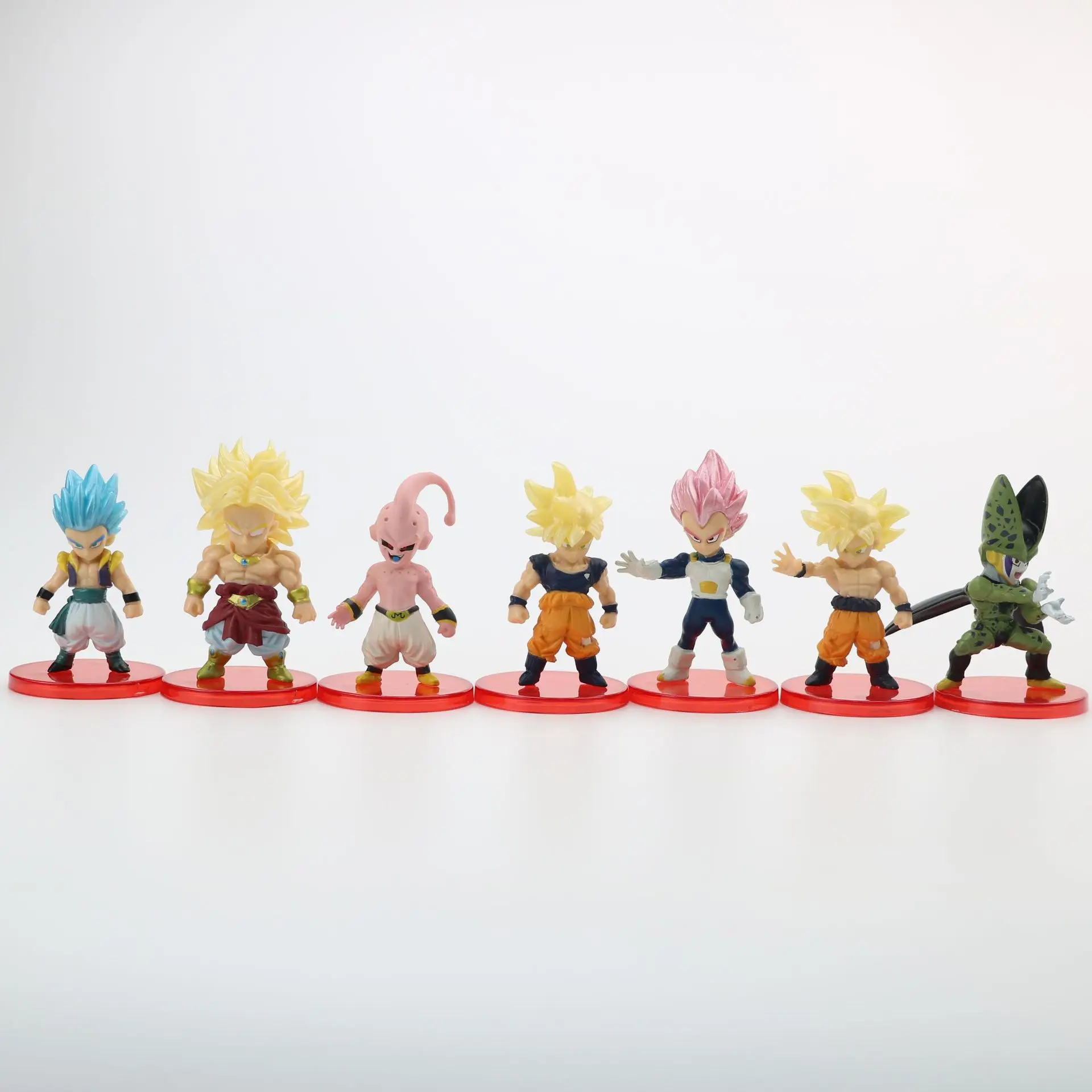 Wholesale 21 Pcs/Set 8cm Japanese Anime Dragon Balls Figure Doll Toy GOKU Vegeta Action Figure