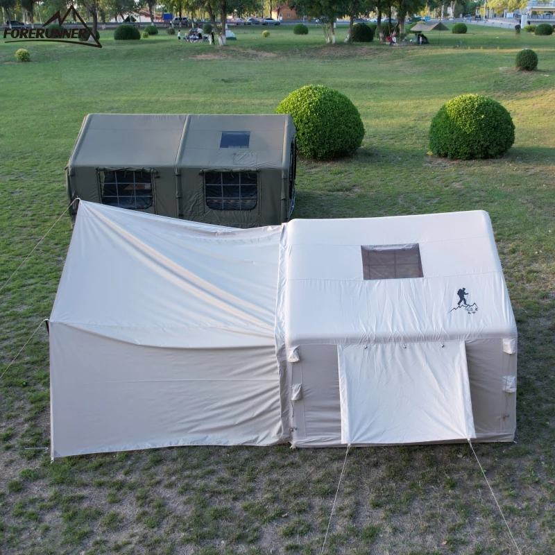 Forerunner Stable structure 600D Oxford tent Outdoor Waterproof Camping Pop Up Large Tents for family Glamping