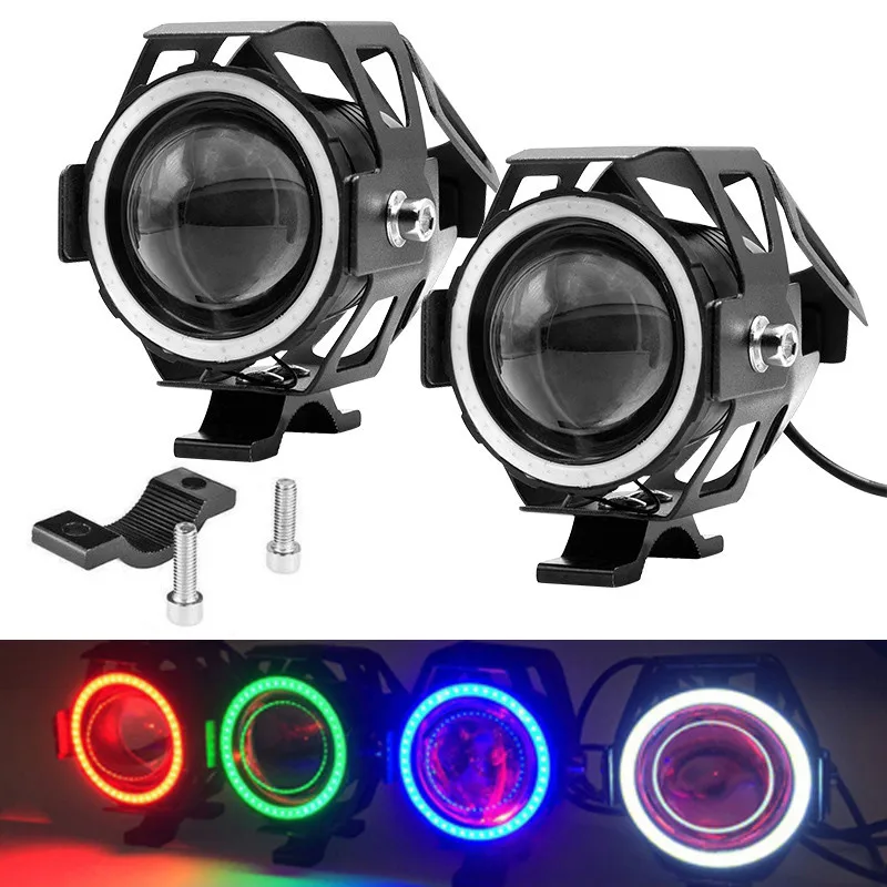 Led Motorcycle Headlight 1200lm Moto Spotlight U7 Driving Fog Spot Head Light Motorcycle Lighting System