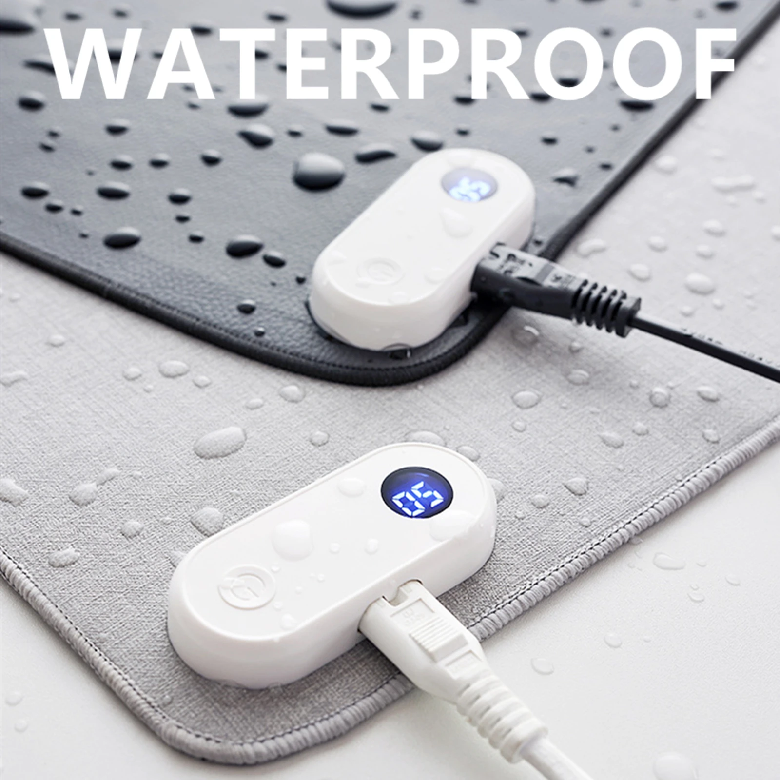 Heated Mouse Mat Hand Warmer 800*330mm Keyboard Mat Gaming Mouse Pad 3 Speeds Touch Control Warm Large Mouse Pad