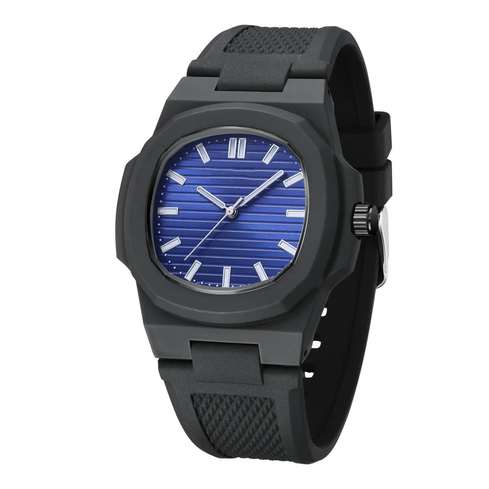 Custom wholesale Women Watches Business Luxury Fashion Silicone Strap Square Quartz Watch for women