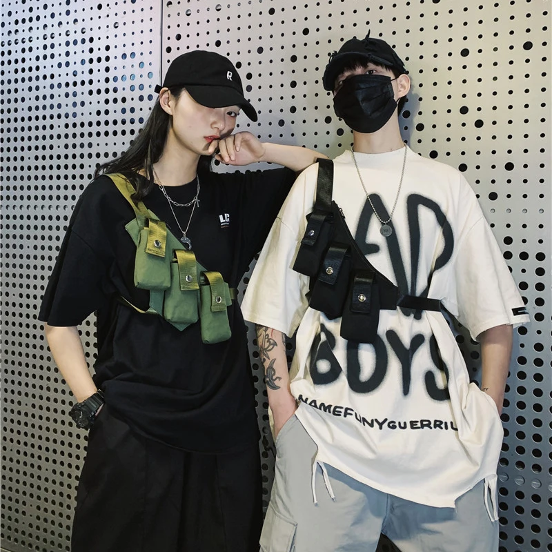 Custom Tactical Chest Rig Bags Fashion Crossbody Streetwear Shoulder Sling Vest Pack Hip Hop Women Waist Bags Bumbag