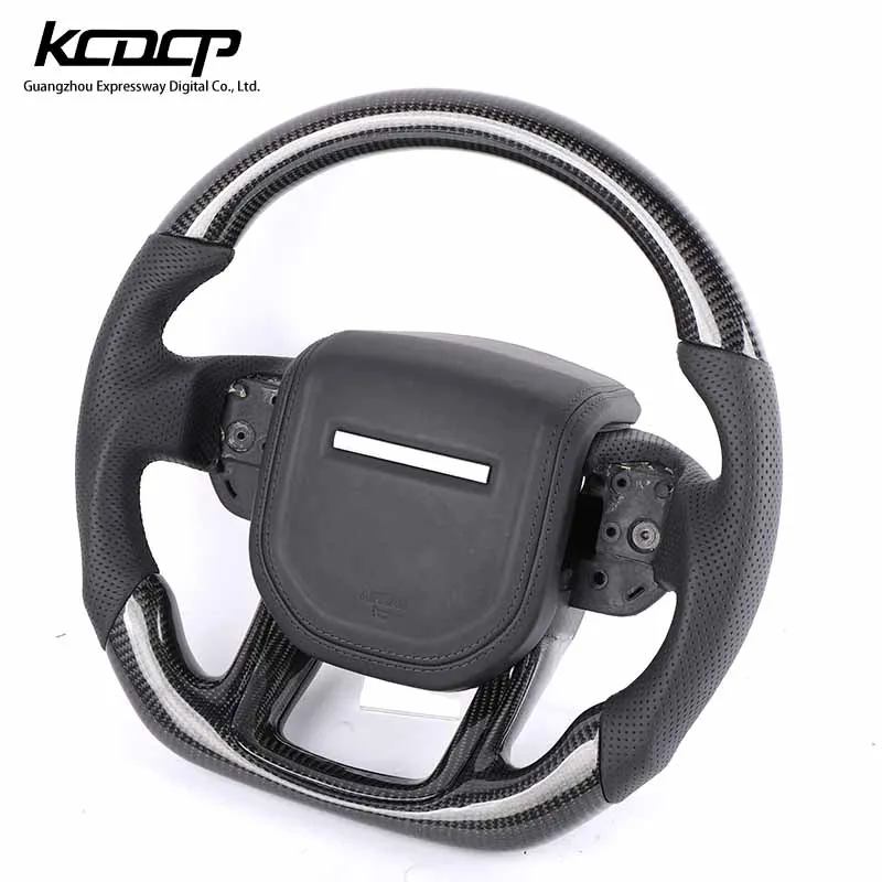 For Land Rove r Range Rover Discovery Freelander /Available for all car mode Private custom gloss carbon fiber steering wheel