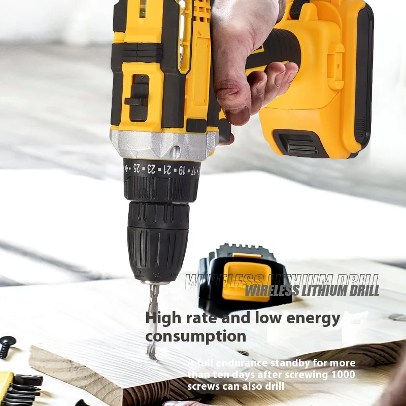 20 V wireless lithium battery brushless screwdriver electric hammer drill Lithium 20v cordless impact drill driver
