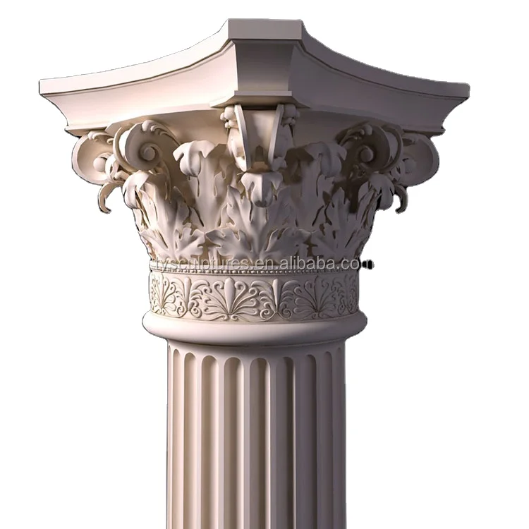 Classical European antique Roman style stone marble column for building house villa decoration