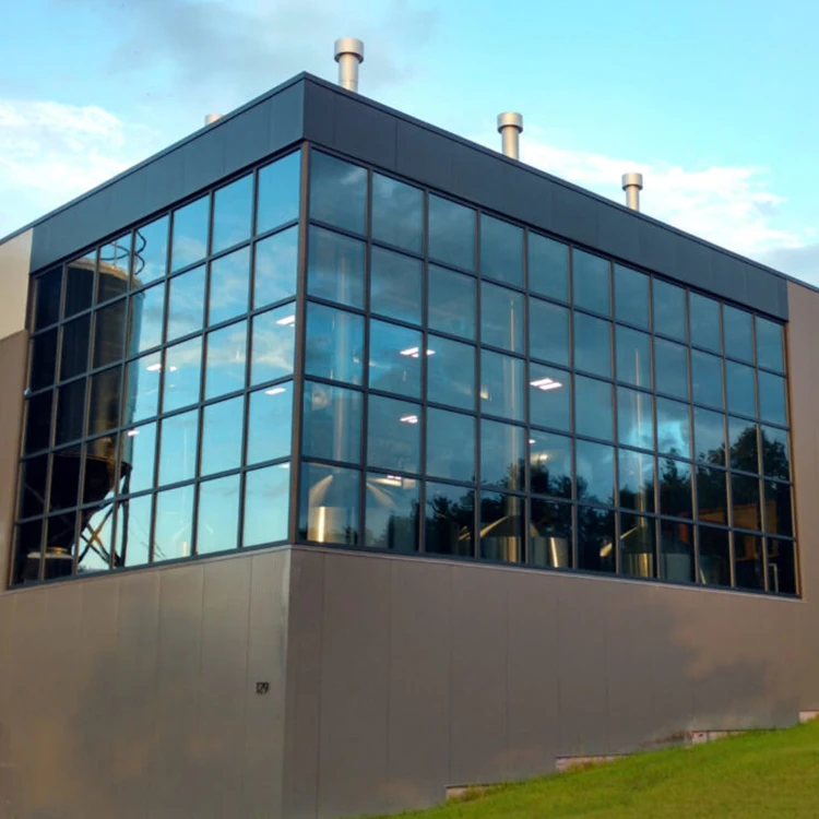 2024 Modern Insulated Tempered Aluminum Profile Price Cost Per Square Metre Glass Curtain Wall Building