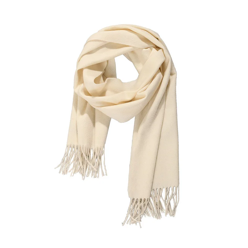 Осень и зима новинка Альпака шерсть ягненка смешанный чистый цвет волнистый 40*190 шарф шаль оптовая продажа