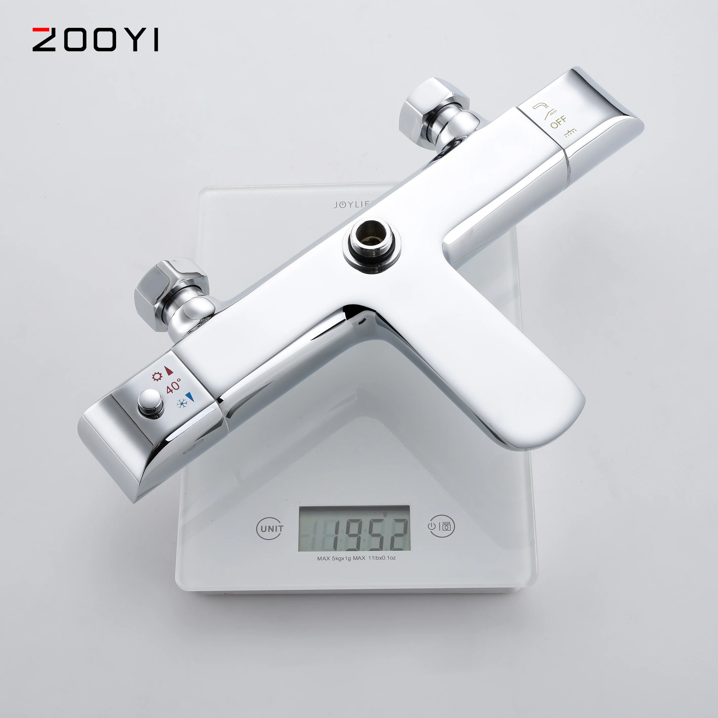 ZOOYI производитель ABS насадка для душа настенное крепление Латунь Три функции ванной термостатический смеситель набор