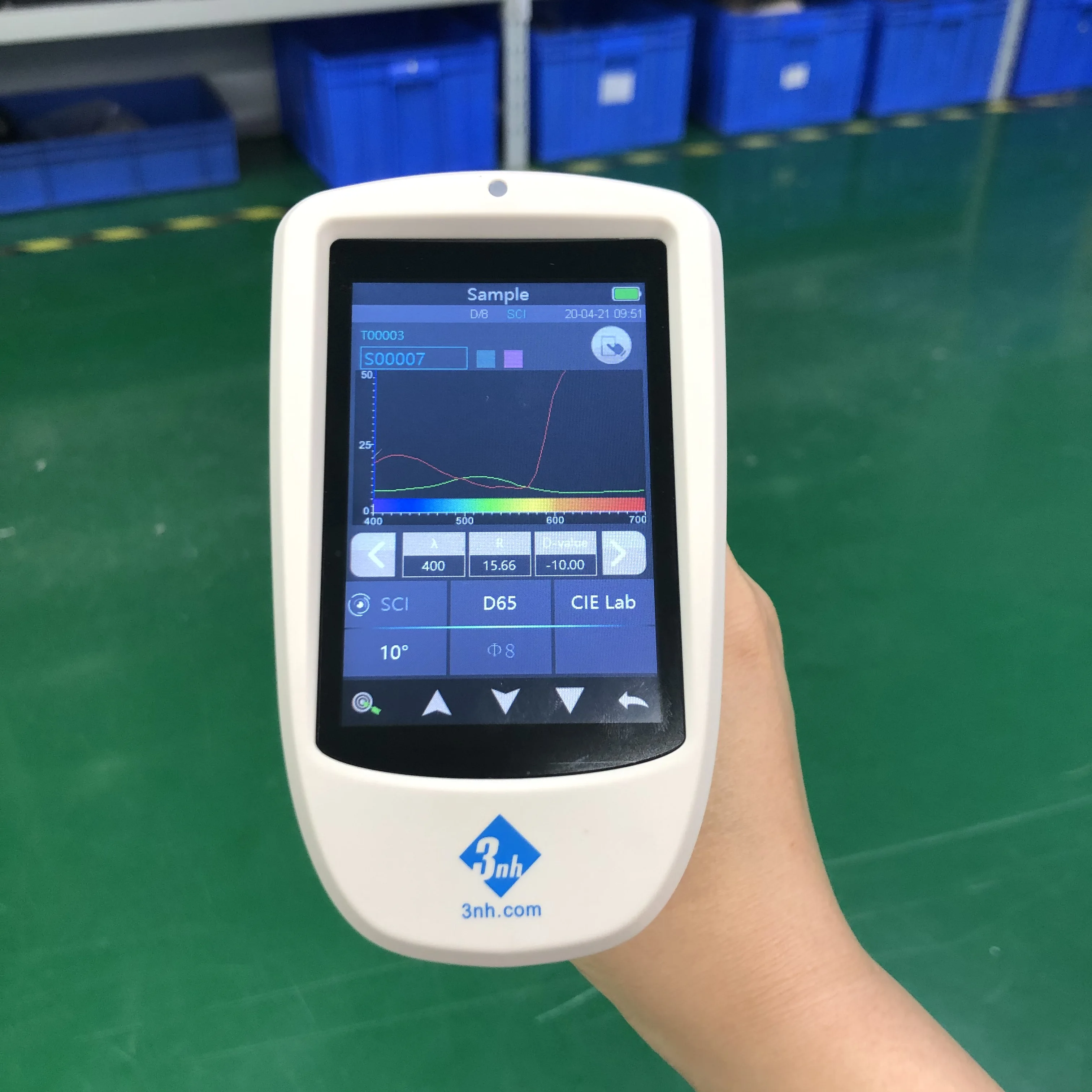 4mm aperture spectrophotometer 3nh food texture color analyzer TS7600 Color Matching Machine