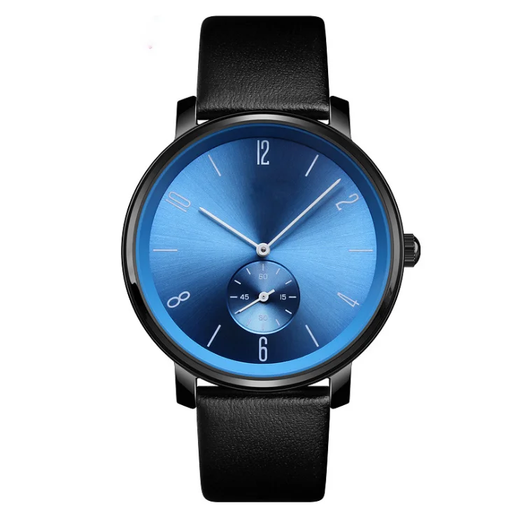 Simple Watches For Men Own Brand Your Logo Leather Band Fashion Watch With Box Wrist Man Watch Miyota Movement