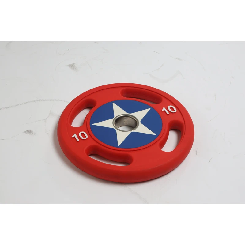 The United States tpu Barbell piece big hole Ao piece bench press squat hard pull men and women strength family commercial fitne