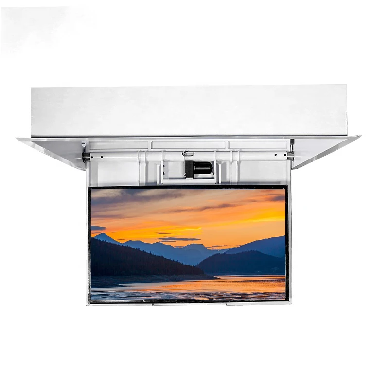 Retractable Flip Up Electric Flip Down TV Lift 0-105 Degrees Electric Hidden Mounted Ceiling TV Lift ceiling mounted hidden tv