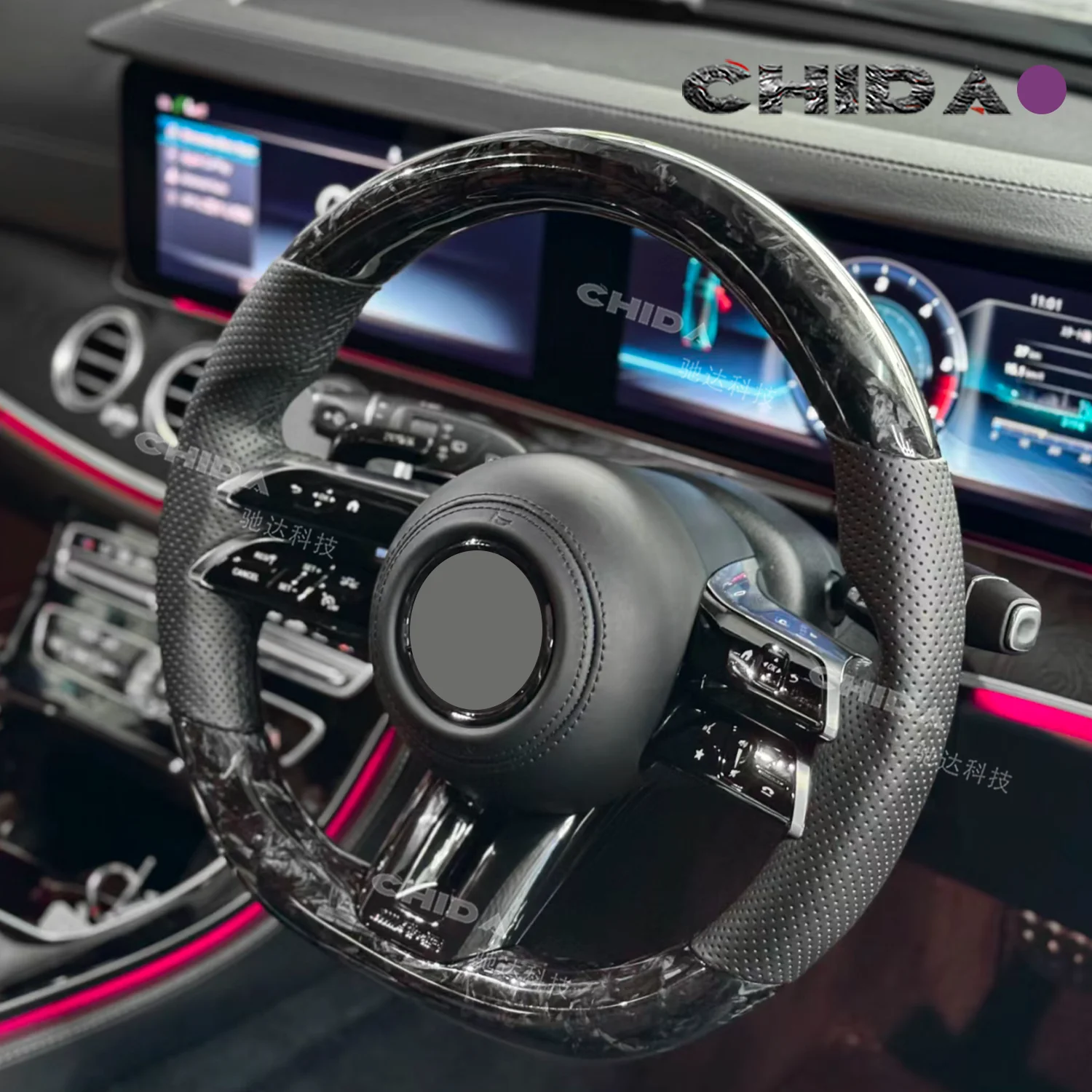 Кованое углеродное волокно рулевое колесо для Mercedes Benzs W463 W219 C217 W217 CLS W218 166 W205 W211 GLC