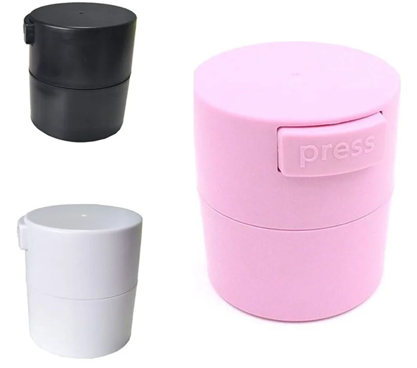 Private Label Matte Pink Black White Empty Glue Stick Container Eye Lash Glue Storage