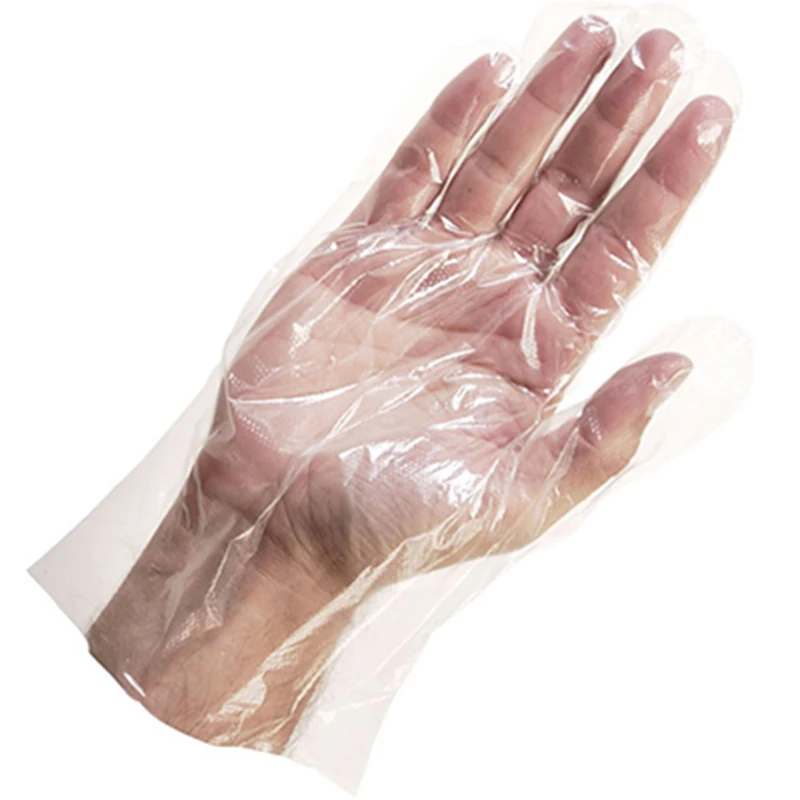 Food Service Process Kitchen Household Clear Poly Polyethylene Transparent Disposable Ldpe Pe Plastic Hand Gloves