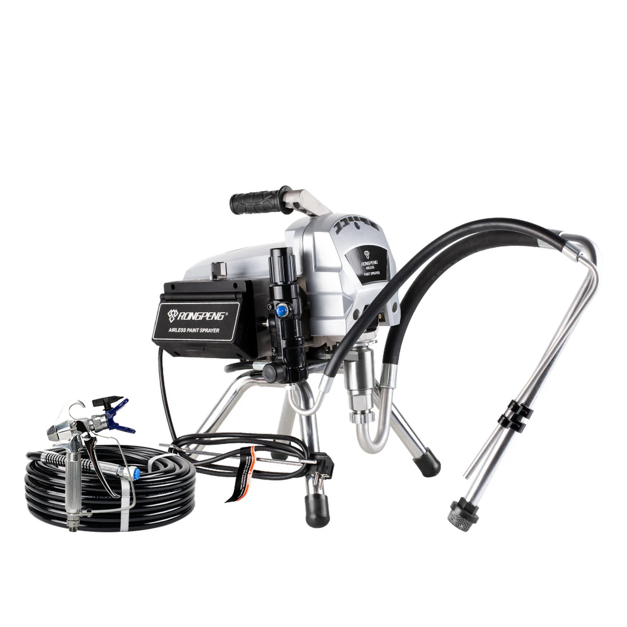 RONGPENG R515 Portable Paint Sprayer Airless Piston Pump With 517 oil Water Paint Hose Uniformly Sprayed Surface Machine