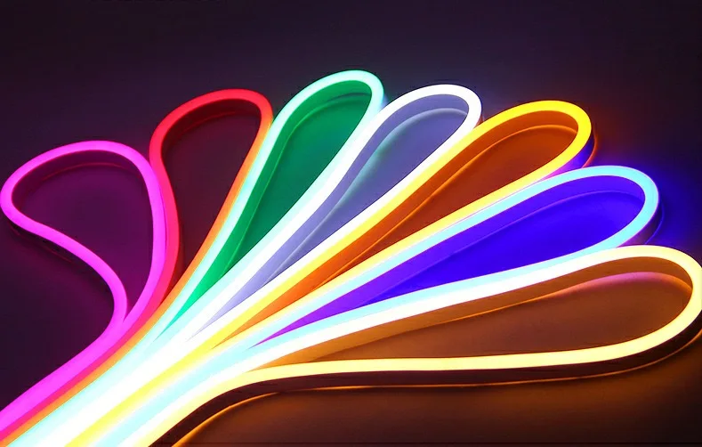 Поставляемая от производителя универсальная 220 В IP67 RGB неоновая трубка высокого напряжения Светодиодная лента 11x19 ПВХ Гибкая светодиодная Неоновая