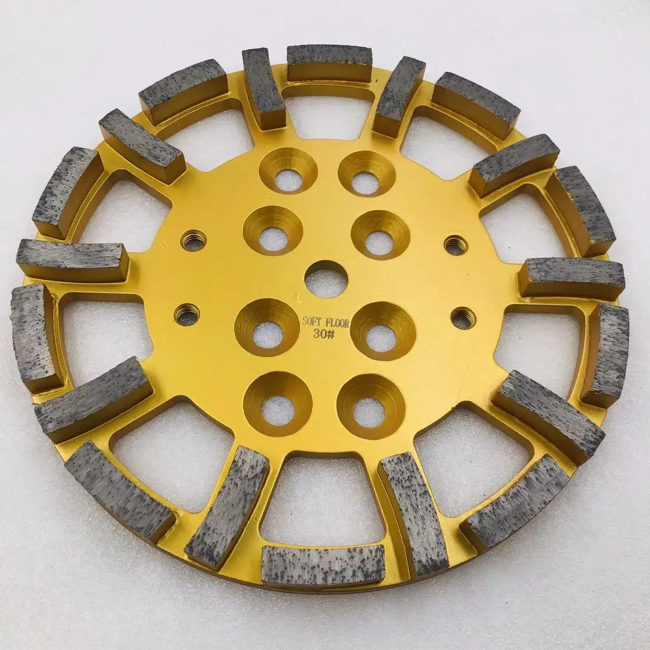 PEX 10inch 250mm Factory Wholesale Custom Universal Square Milling Wheel Diamond Segment Grinding Plate