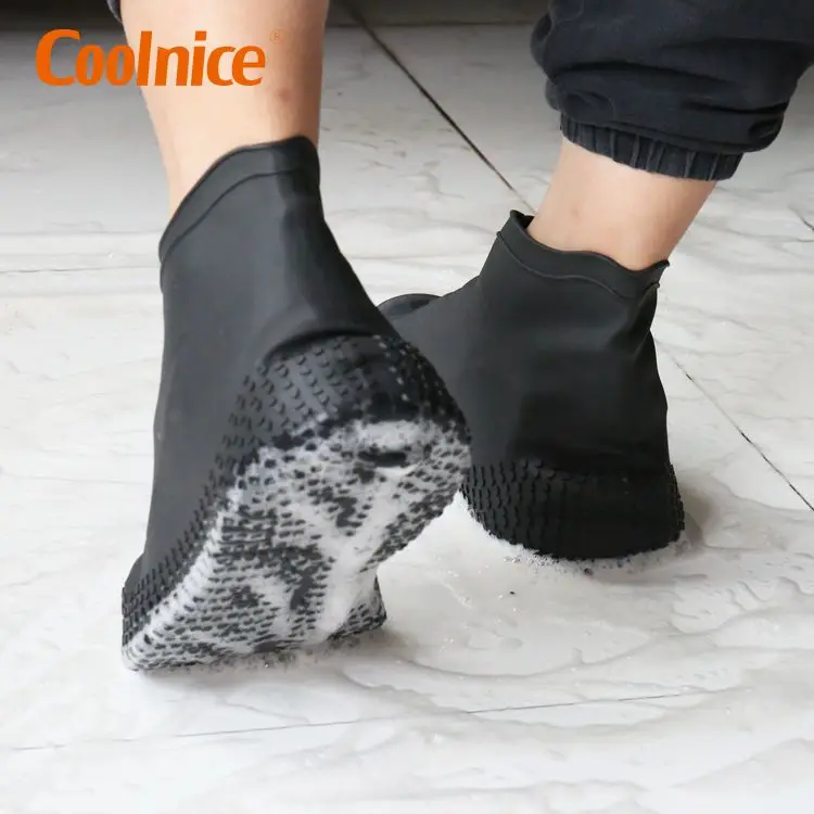 Coolnice Silicone Overshoes Waterproof Non Slip Boot Shoe Cover Protectors For Rain