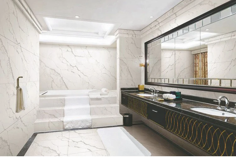 Large Quartz slabs white Artificial quartz stone calacatta  engineering panel kitchen top countertop