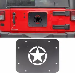 Spare Tire Carrier Delete Filler Plate Tailgate Vent Cover Tramp Stamp for Jeep JK Wrangler & Unlimited 2007-2017