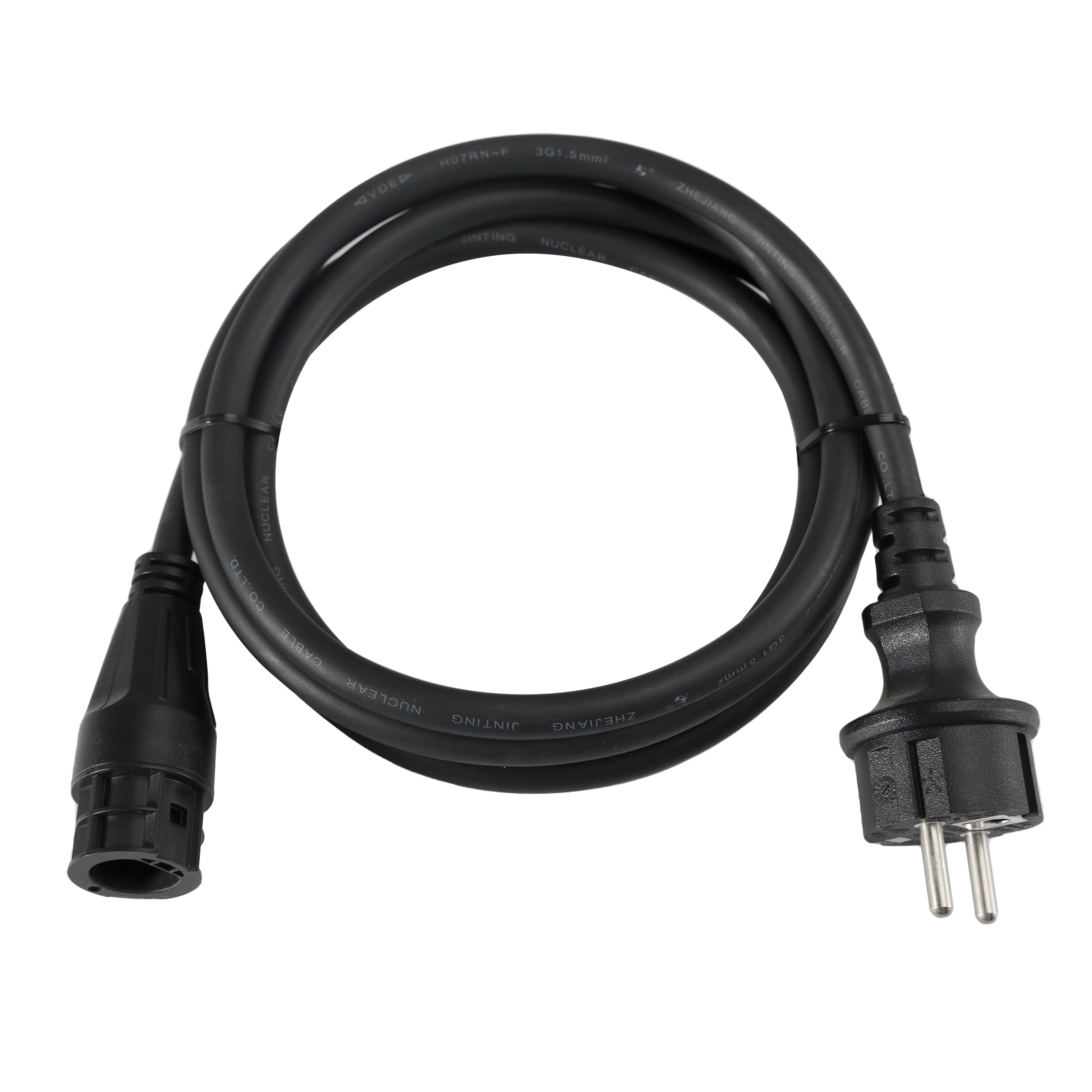 IP68 Waterproof OEM Injected Betteri BC01 Male Female Connector Solar Micro Inverter to EU Schuko AC Extension Plug Power Cables