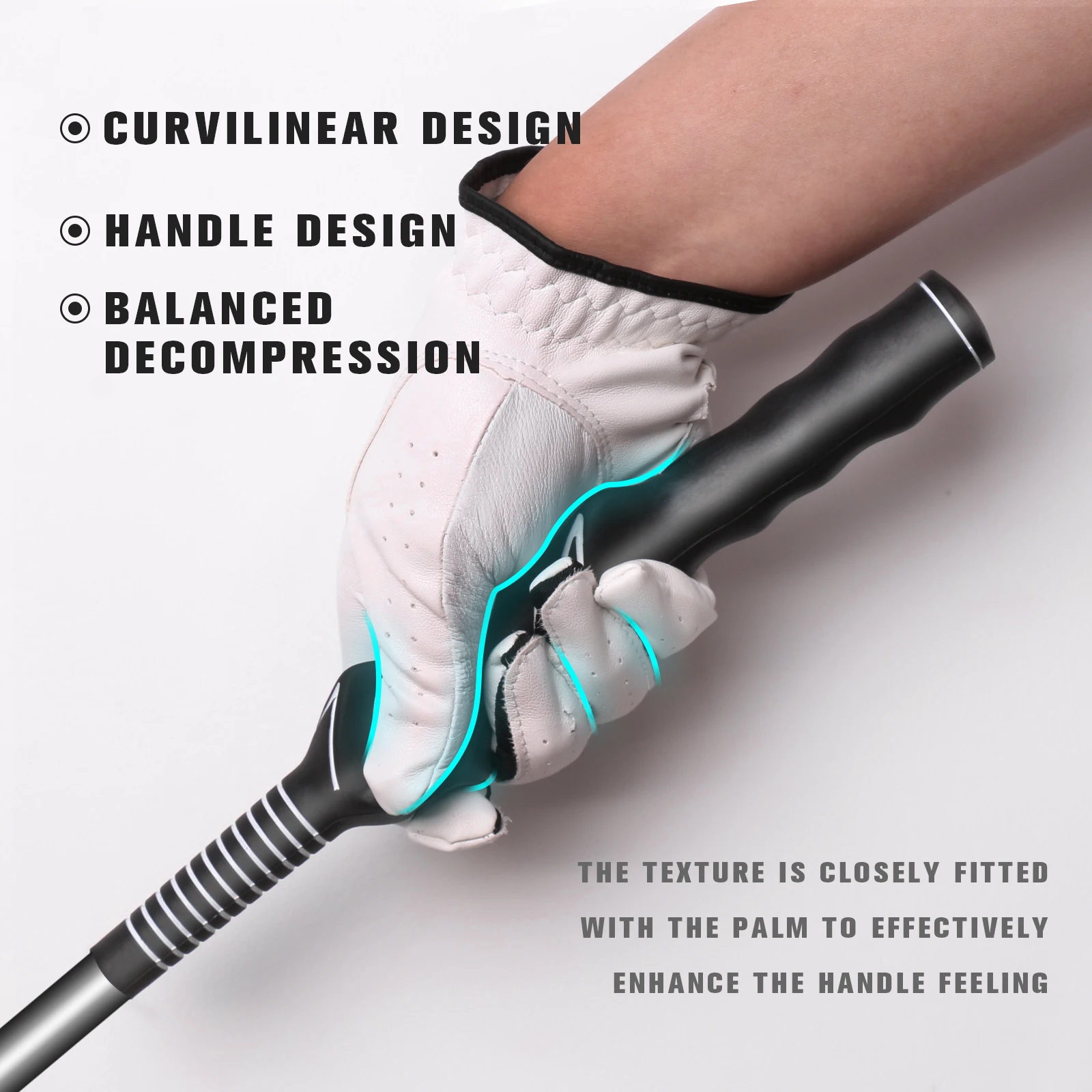 Golf Supplier Golf Training Grips For Beginner Custom Colors TPR Material Grips